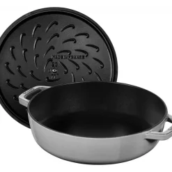 STAUB Sauteuse en Fonte Chistera 28 cm Gris Graphite* Sauteuses