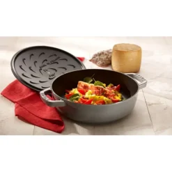 STAUB Sauteuse en Fonte Chistera 28 cm Gris Graphite* Sauteuses