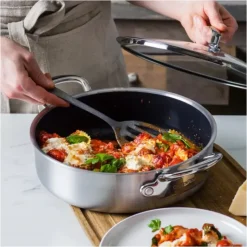 GREENPAN Sauteuse Inox Ø 26 cm avec Couvercle PREMIERE* Sauteuses