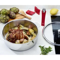 CRISTEL Sauteuse Mutine Ø 20 cm Manche Amovible Inox* Sauteuses