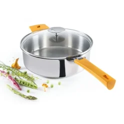 CRISTEL Sauteuse Mutine Ø 22 cm Manche Amovible Inox* Sauteuses