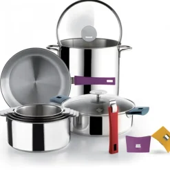 CRISTEL Sauteuse Mutine Ø 26 cm Manche Amovible Anti-Adhésive Inox* Sauteuses