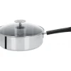 CRISTEL Sauteuse Mutine Ø 24 cm Manche Fixe Anti-Adhésive Inox* Sauteuses