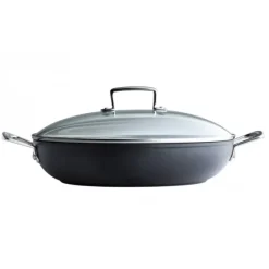 LE CREUSET Sauteuse Provençale 30 cm Anti-Adhérente avec couvercle Les Forgées* Sauteuses