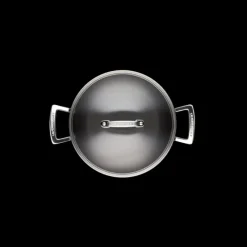 LE CREUSET Sauteuse Provençale 24 cm Anti-Adhérente avec couvercle Les Forgées* Sauteuses