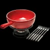 EMILE HENRY Service à Fondue en Céramique Ø 24 cm Grand Cru* Appareil À Raclette, Appareil À Fondue