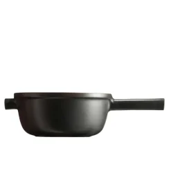 EMILE HENRY Service à Fondue en Céramique Ø 22 cm Ardoise* Appareil À Raclette, Appareil À Fondue