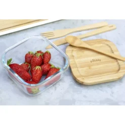 PEBBLY Set 3 Couverts en Bambou* Couverts