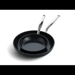 GREENPAN Set de 2 Poêles 20 et 28 cm collection BARCELONA PRO* Batterie De Cuisine|Poêles