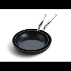 GREENPAN Set de 2 Poêles 24 et 28 cm collection BARCELONA PRO* Batterie De Cuisine|Poêles
