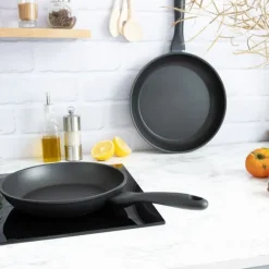 CRISTEL Set de 2 Poêles Aluminium Ø24 & 28 cm Cookway Ultralu* Batterie De Cuisine|Poêles