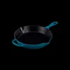 LE CREUSET Skillet Rond Profond 26cm en Fonte Deep Teal* Grills|Poêles