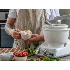 ANKARSRUM Sorbetière 1.5 L - Accessoire pour Robot* Sorbetière, Turbine À Glace