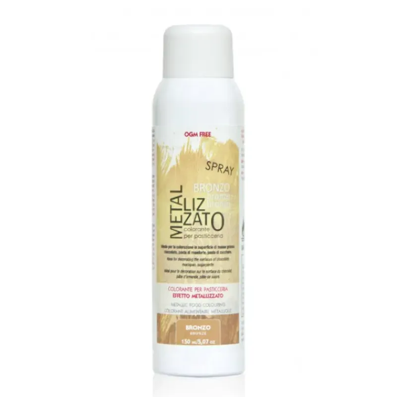 CUISINEADDICT Spray Colorant Bronze Effet Métallisé 150 ml* Colorants Alimentaires