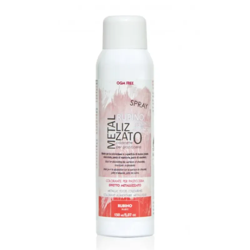 CUISINEADDICT Spray Colorant Rouge Effet Métallisé 150 ml* Colorants Alimentaires