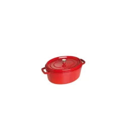 STAUB Cocotte Fonte Ovale 23 cm Rouge Cerise 2,35 L* Cocotte En Fonte