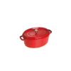 STAUB Cocotte Fonte Ovale 37 cm Rouge Cerise 8 L* Cocotte En Fonte