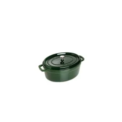 STAUB Cocotte Fonte Ovale 29 cm Vert Basilic Majolique 4,2 L* Cocotte En Fonte