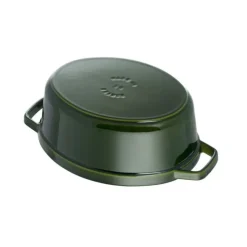 STAUB Cocotte Fonte Ovale 29 cm Vert Basilic Majolique 4,2 L* Cocotte En Fonte