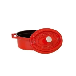 STAUB Cocotte Fonte Ovale 31 cm Rouge Cerise 5,5 L* Cocotte En Fonte