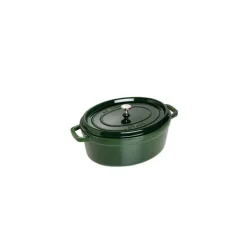 STAUB Cocotte Fonte Ovale 33 cm Vert Basilic Majolique 6,7 L* Cocotte En Fonte