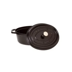 STAUB Cocotte Fonte Ovale 37 cm Noir Mat 8 L* Cocotte En Fonte