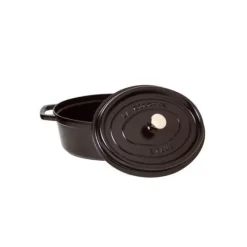 STAUB Cocotte Fonte Ovale 31 cm Noir Mat 5,5 L* Cocotte En Fonte
