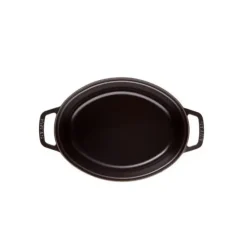 STAUB Cocotte Fonte Ovale 31 cm Noir Mat 5,5 L* Cocotte En Fonte