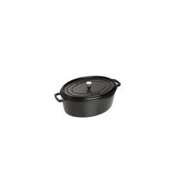 STAUB Cocotte Fonte Ovale 27 cm Noir Mat 3,2 L* Cocotte En Fonte