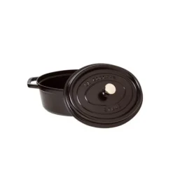 STAUB Cocotte Fonte Ovale 27 cm Noir Mat 3,2 L* Cocotte En Fonte