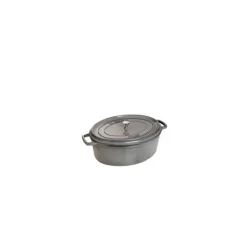 STAUB Cocotte Fonte Ovale 17 cm Gris Graphite 1 L* Cocotte En Fonte