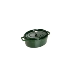 STAUB Cocotte Fonte Ovale 31 cm Vert Basilic Majolique 5,5 L* Cocotte En Fonte