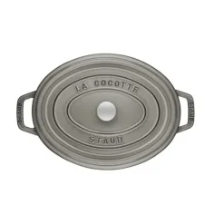 STAUB Cocotte Fonte Ovale 23 cm Gris Graphite 2,35 L* Cocotte En Fonte