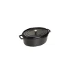 STAUB Cocotte Fonte Ovale 33 cm Noir Mat 6,7 L* Cocotte En Fonte