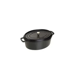 STAUB Cocotte Fonte Ovale 33 cm Noir Mat 6,7 L* Cocotte En Fonte