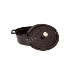 STAUB Cocotte Fonte Ovale 41 cm Noir Mat 12 L* Cocotte En Fonte