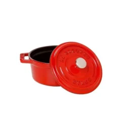 STAUB Cocotte Fonte Ronde 24 cm Rouge Cerise 3,8 L* Cocotte En Fonte