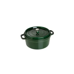 STAUB Cocotte Fonte Ronde 26 cm Vert Basilic Majolique 5,2 L* Cocotte En Fonte