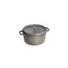 STAUB Cocotte Fonte Ronde 26 cm Gris Graphite 5,2 L* Cocotte En Fonte