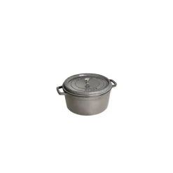 STAUB Cocotte Fonte Ronde 12 cm Gris Graphite 0,4 L* Cocotte En Fonte