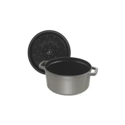 STAUB Cocotte Fonte Ronde 12 cm Gris Graphite 0,4 L* Cocotte En Fonte