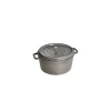 STAUB Cocotte Fonte Ronde 20 cm Gris Graphite 2,2 L* Cocotte En Fonte