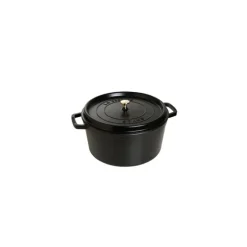 STAUB Cocotte Fonte Ronde 22 cm Noir Mat 2,6 L* Cocotte En Fonte