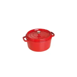 STAUB Cocotte Fonte Ronde 22 cm Rouge Cerise 2,6 L* Cocotte En Fonte