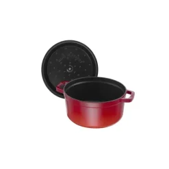 STAUB Cocotte Fonte Ronde 22 cm Rouge Cerise 2,6 L* Cocotte En Fonte