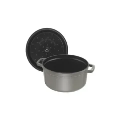 STAUB Cocotte Fonte Ronde 16 cm Gris Graphite 1,2 L* Cocotte En Fonte