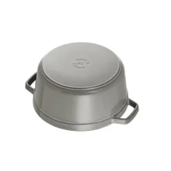 STAUB Cocotte Fonte Ronde 16 cm Gris Graphite 1,2 L* Cocotte En Fonte