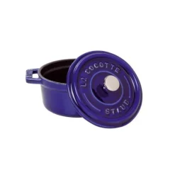 STAUB Cocotte Fonte Ronde 30 cm Bleu Intense Majolique 8,35 L* Cocotte En Fonte