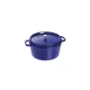 STAUB Cocotte Fonte Ronde 28 cm Bleu Intense Majolique 6,7 L* Cocotte En Fonte