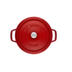 STAUB Cocotte Fonte Ronde 26 cm Rouge Cerise 5,2 L* Cocotte En Fonte